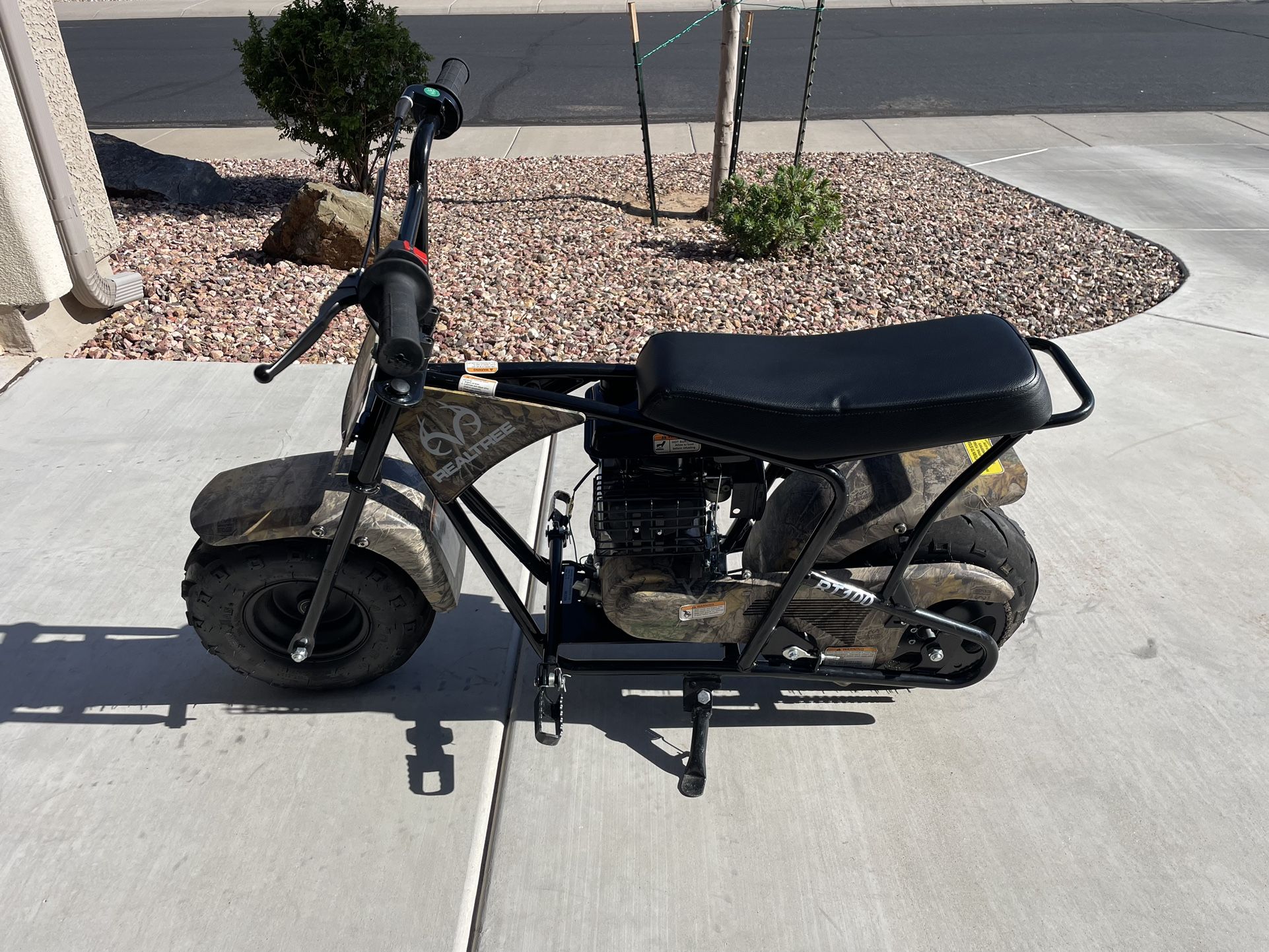 Minibike RT100 Realtree Monster Moto Mega Moto Motovox Mini Bike