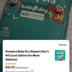 Size 1 Pampers