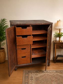 Vintage Storage & Filing Armoire (Ready for pickup)