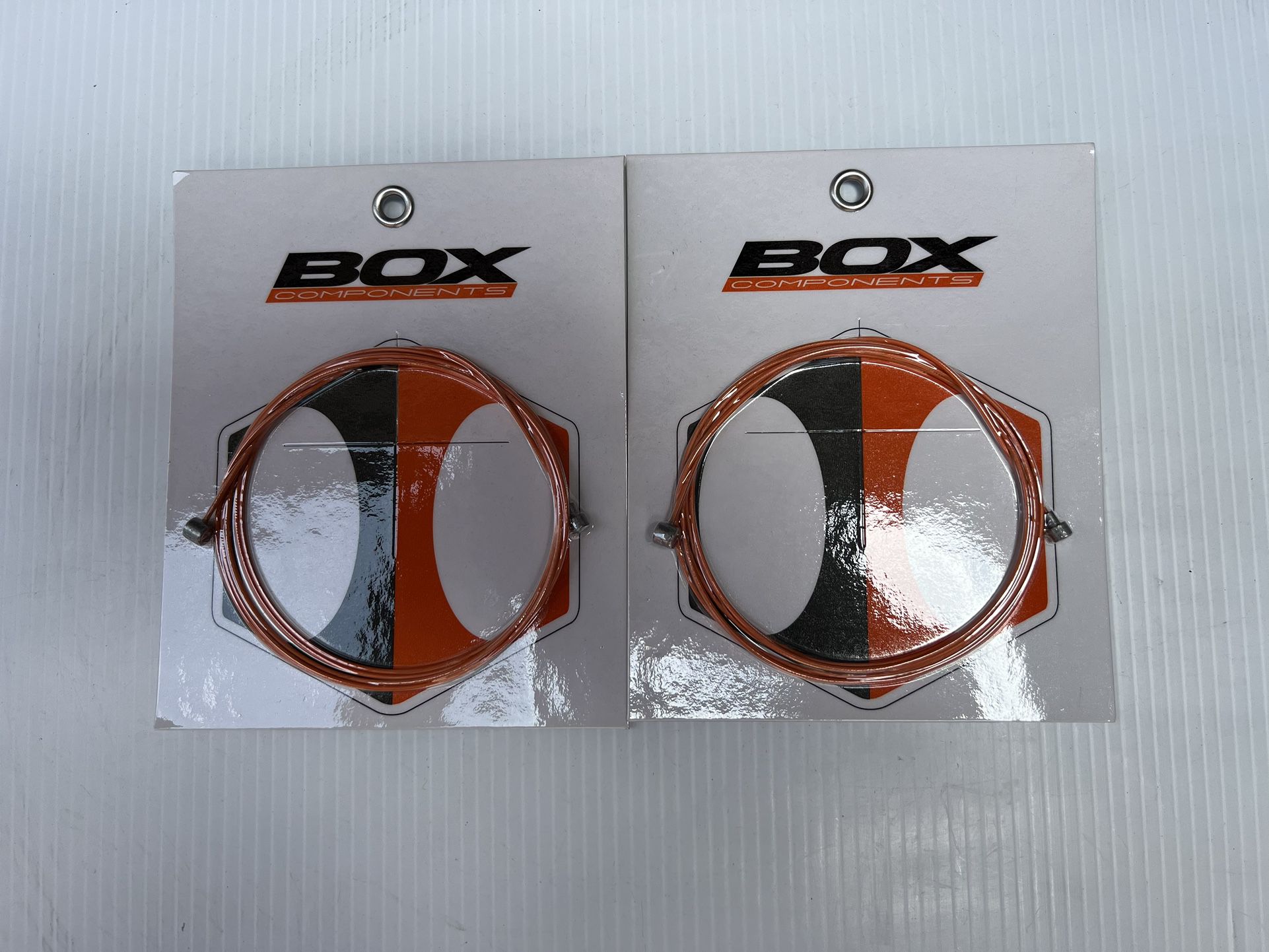 Box Teflon Coated Brake Cables Orange MTB/BMX 2-pack New!