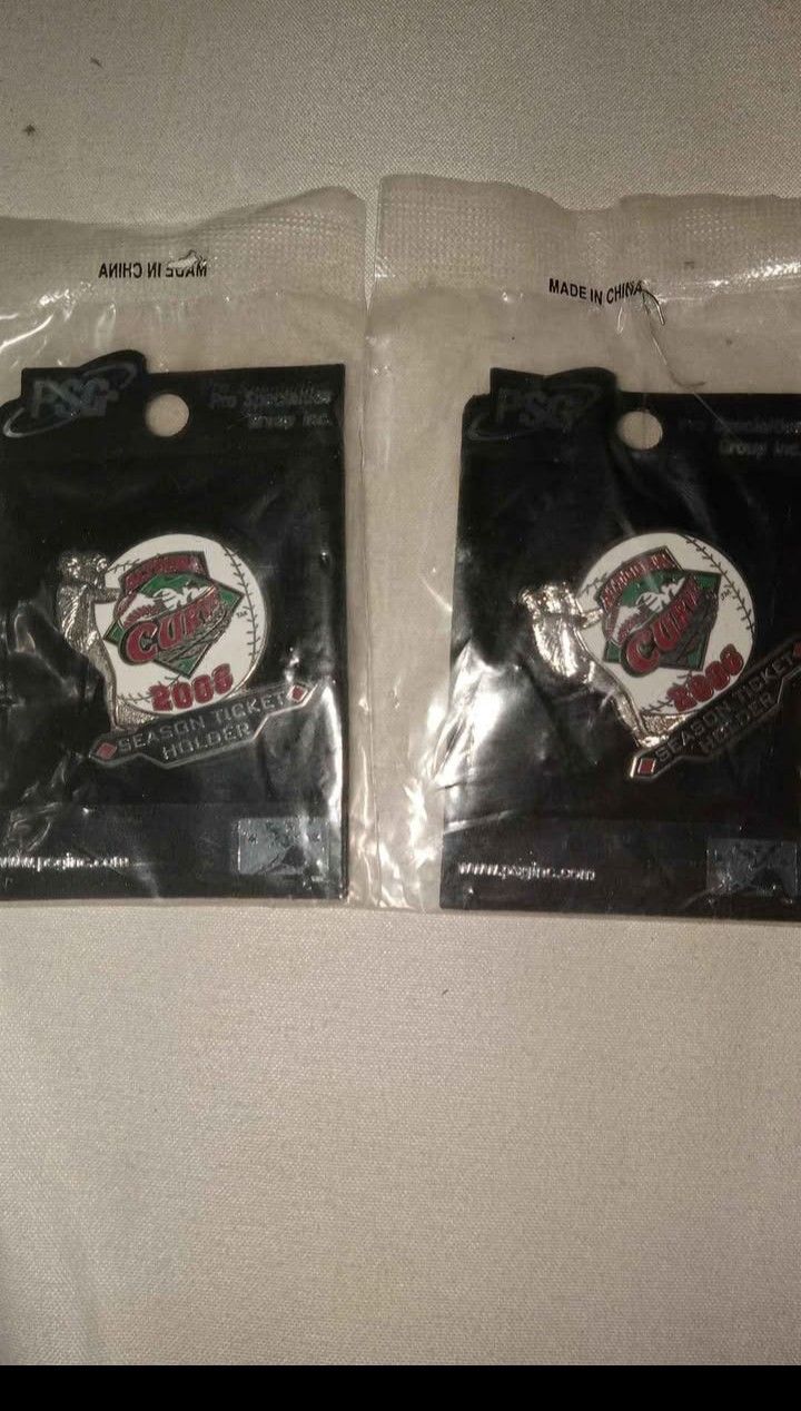 From 2006 2 Altoona curve season ticket holder pins