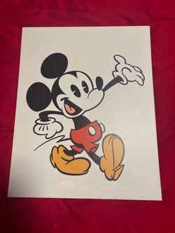 Mickey Mouse Canvas Wall Art Print