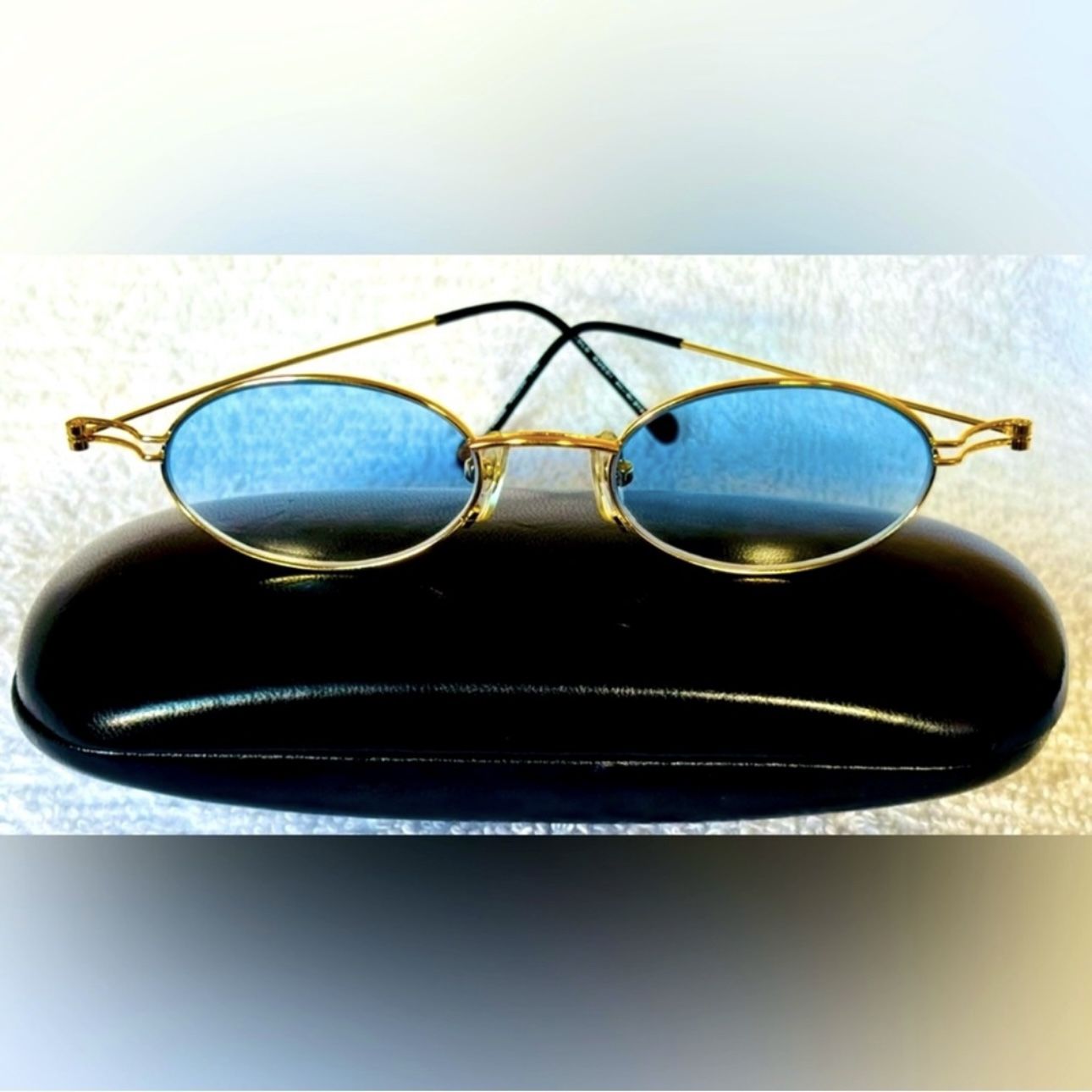 VERY RARE Authentic Gucci Coogi Brand Name Gold Metal Frame  display picture 2
