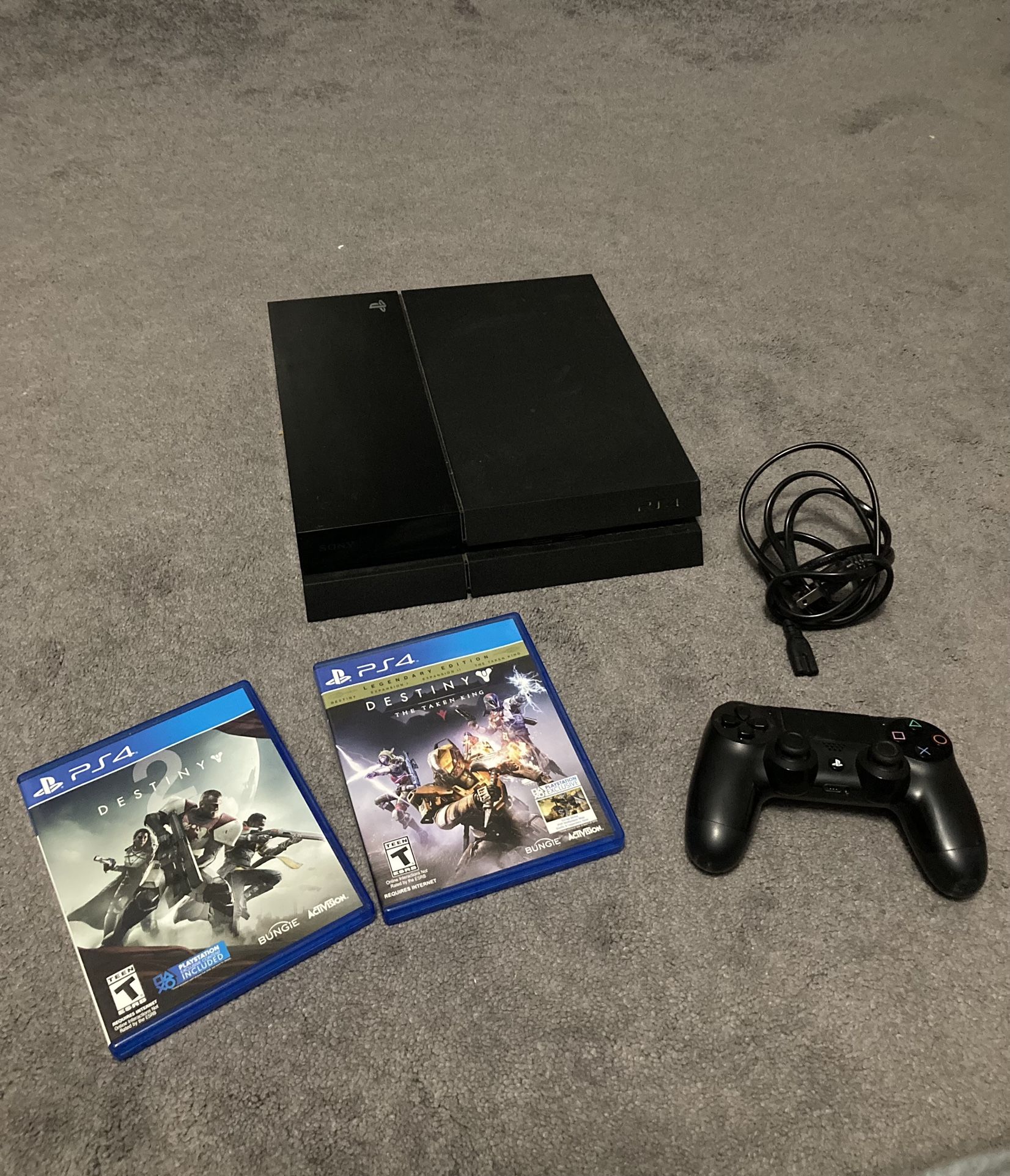 PlayStation 4 with Controller and Games