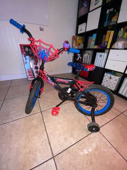 Kid Spiderman bike