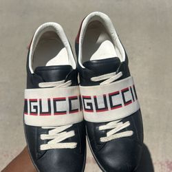Black Gucci Ace Strip