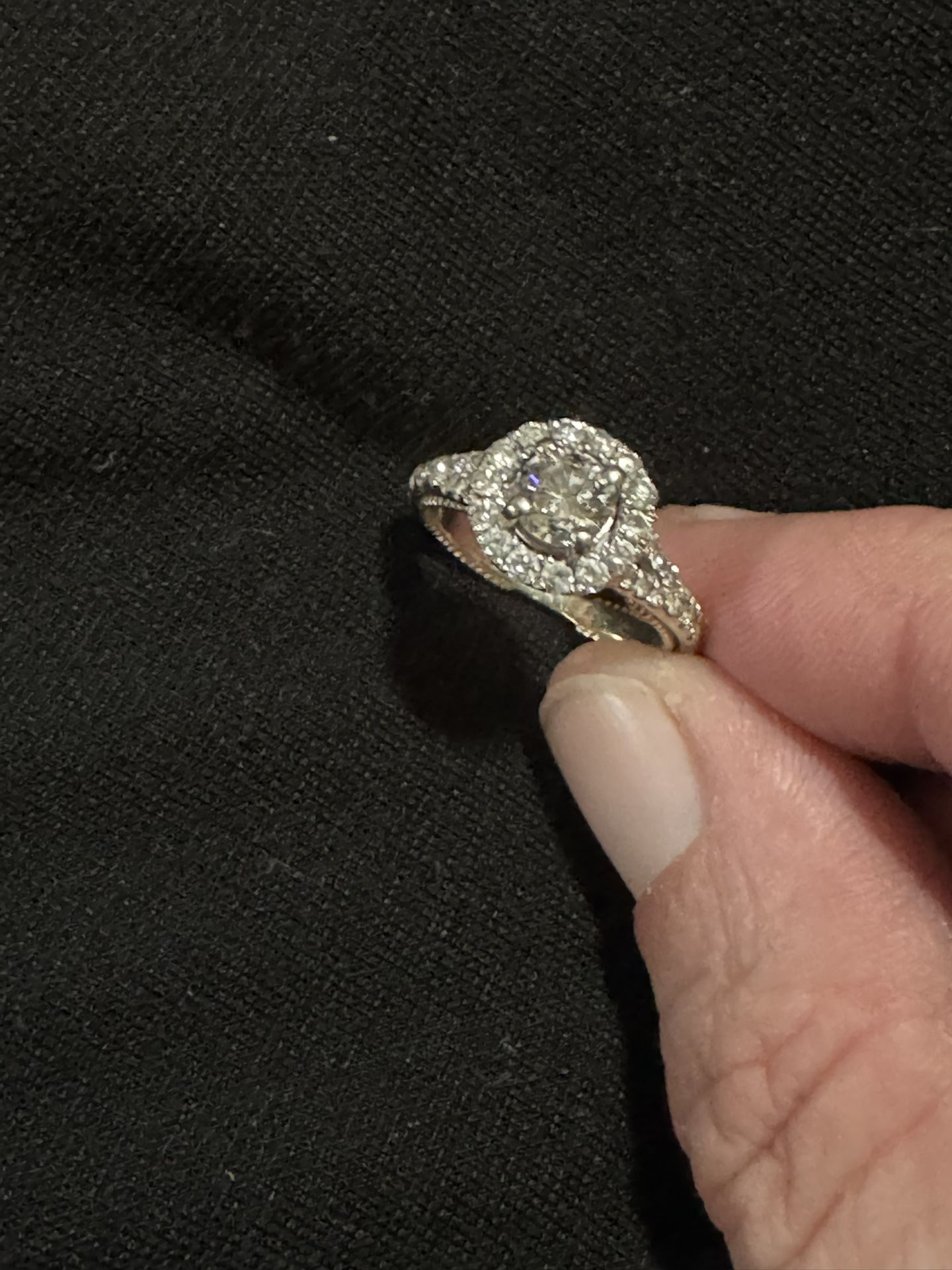 14k Gold Diamond Wedding Ring By Ozel