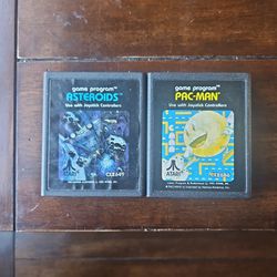 3 Atari 2600 Arcade Game Cartridges Pac-Man Asteroids