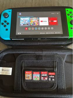 Nintendo Switch V2 Console Bundle w/ Case + Zelda, Minecraft, NBA 2K26 & Cult of the Lamb