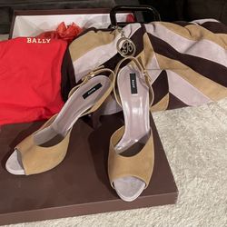 Bally Low Heel Suede Multicolor Size 39 Handbag Can Be Included As An Accessory