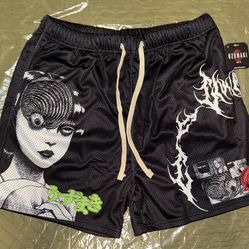 New Civil Regime x Uzumaki Mesh Shorts - Size L