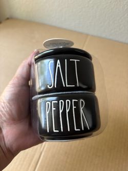 Rae Dunn Salt and Pepper.  New Thornton