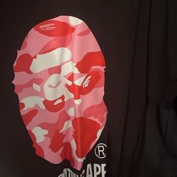 pink bape shirt 