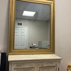Gold Framed Mirror
