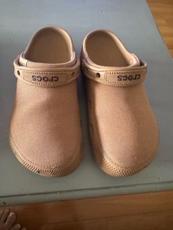 Chocolate brown crocs- size 9