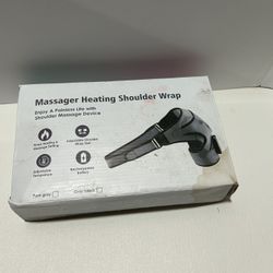 Massager heating shoulder wrap