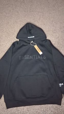 Essentials hoodie black size M