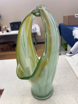 Vintage Murano Glass Basket