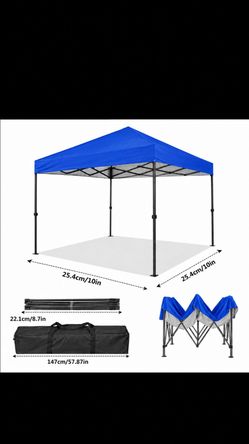 10x10 Pop-Up Canopy Tent with Carry Bag