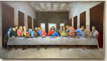 Last Supper Da Vinci Homage masterpiece Monet Van gogh Picasso Style