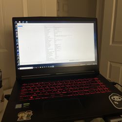 MSI Laptop Model GF63 Thin 9SC 15 Inch Screen