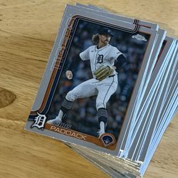 60 2025 Topps Chrome Baseball Base Cards
