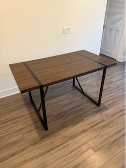 Wood/Metal Dining Table (Negotiable!)