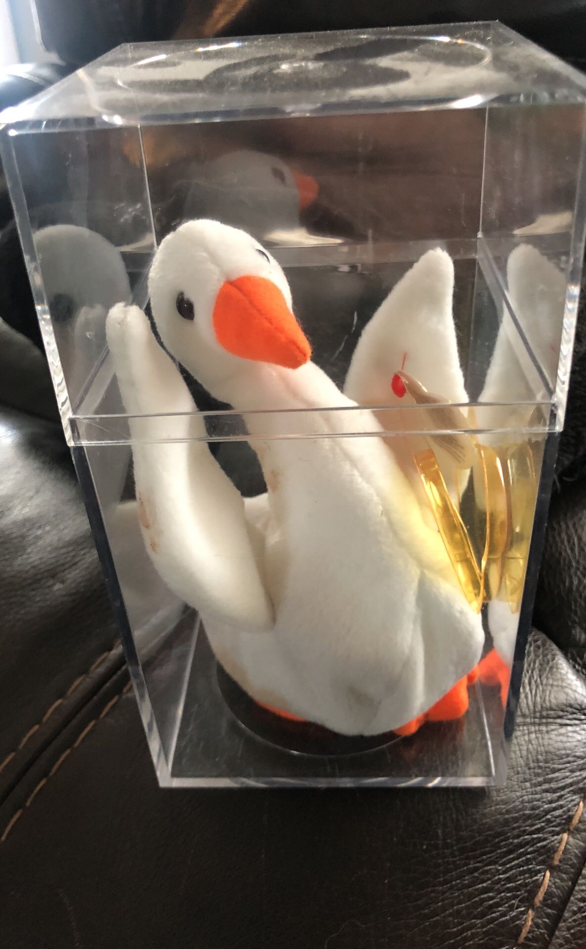 Collectible beanie baby goose