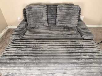 Oversized Ashley Furniture Chair + Matching Ottoman