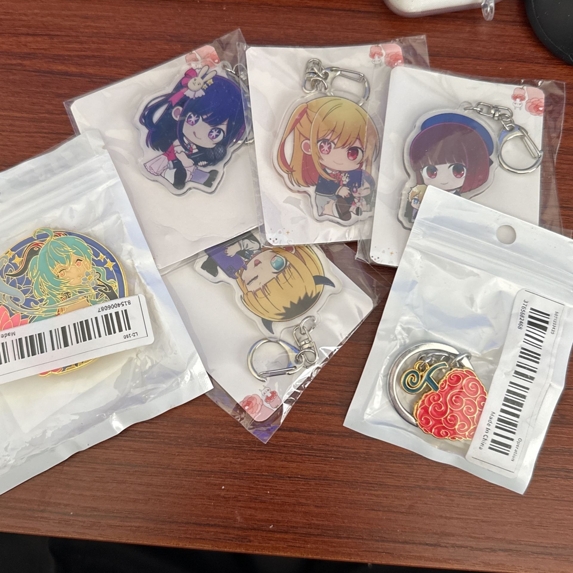 Ganyu Pin And Anime Keychains