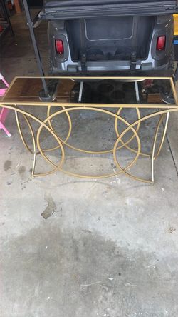Modern gold side table
