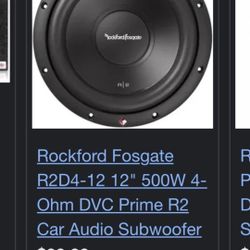 12 Inch Rockford  With Box