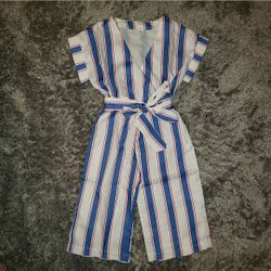 Striped romper