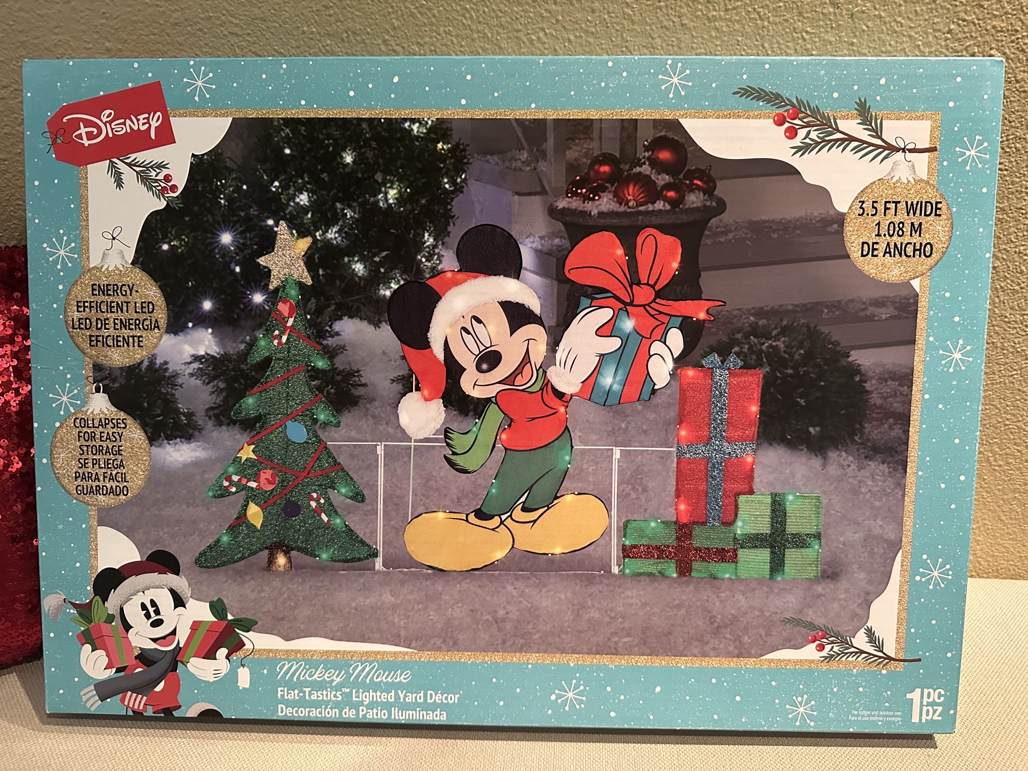 Disney Mickey Christmas Yard Decor Flat-Tastics