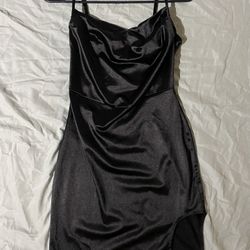 Black mini bodycon dress 
