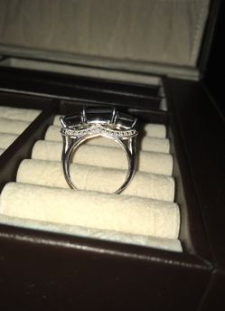 Size 8 Smoky quartzite and .925