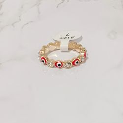Mal De Ojo Ring (14k Gold Plated )