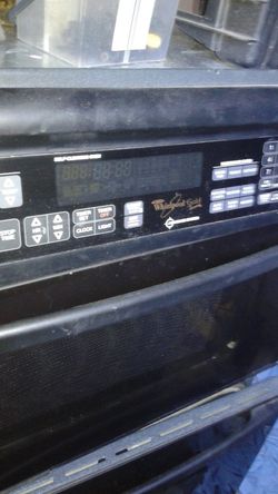 Nice heavy microwave and oven grill clean