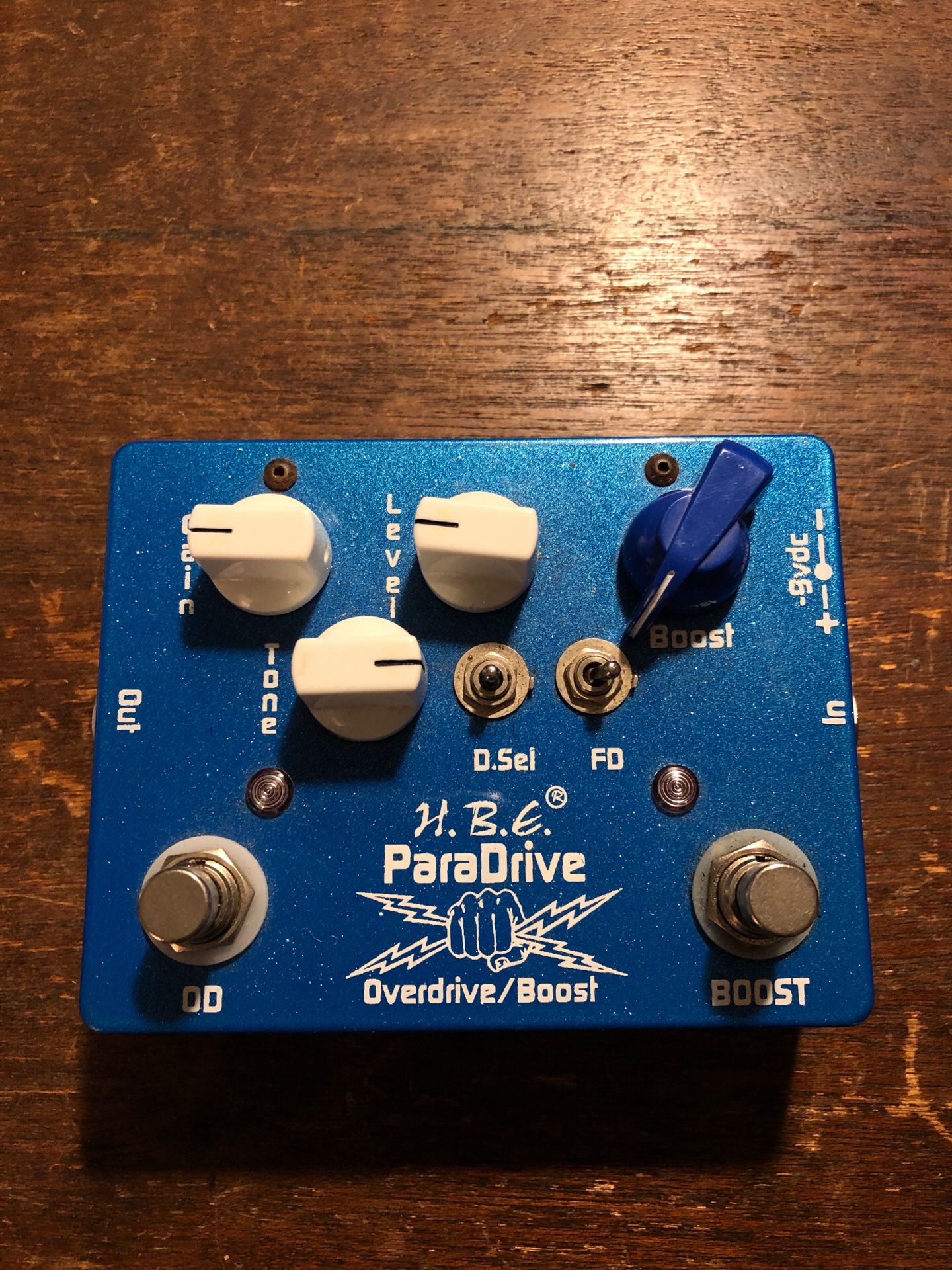 HBE ParaDrive overdrive guitar pedal