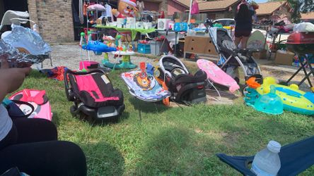 Baby Car seat Pink One Available And Pink Bouncer Only /13/25