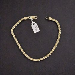 14k Gold Bracelet 7.25 Inch
