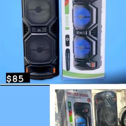8” x2 Portable Bluutooth Speaker New $85