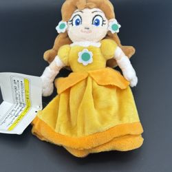 Nintendo Super Mario plush doll toy stuffed animal Princess Daisy 7 1/2” Anime