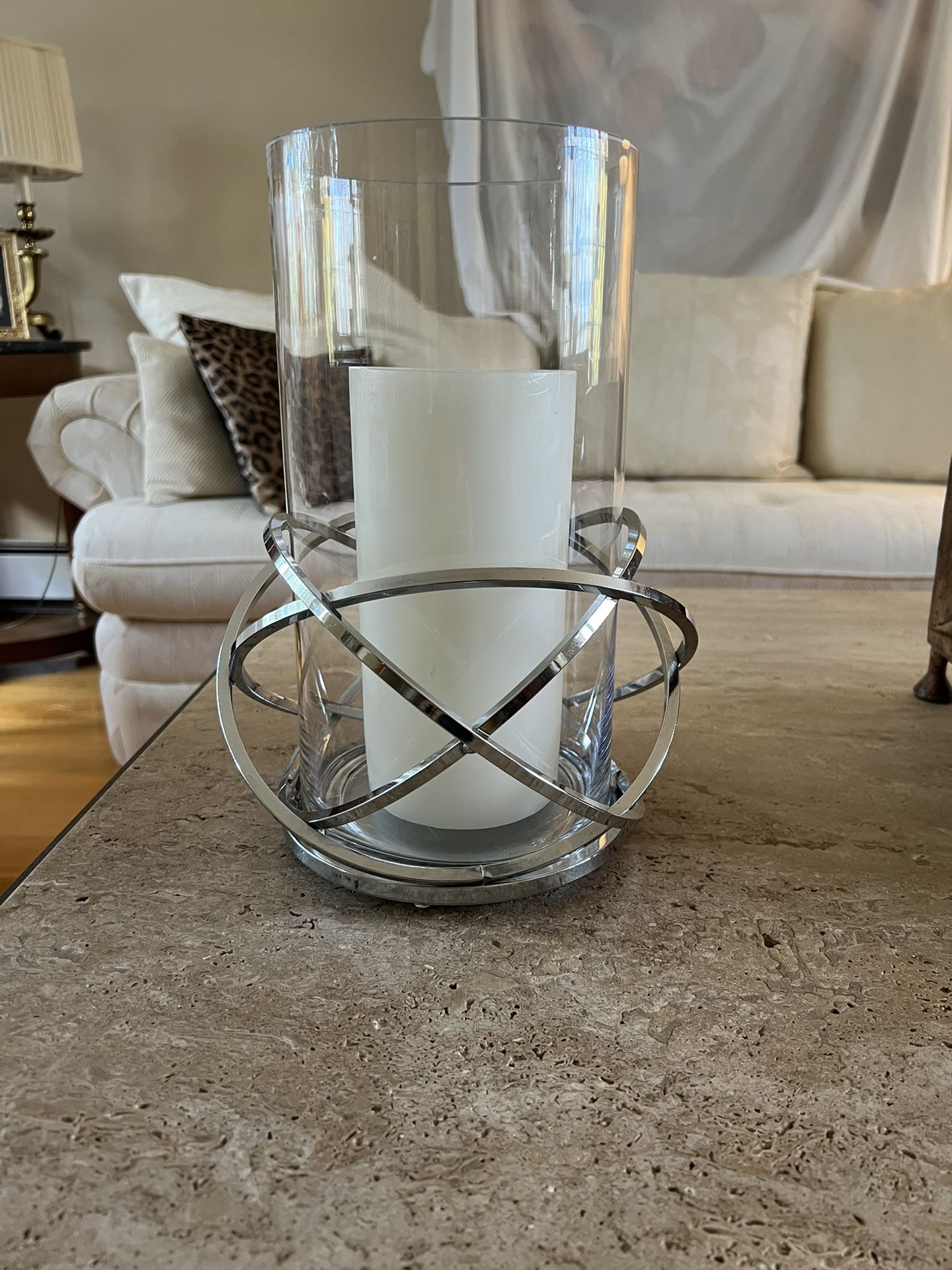 Elegant Z GALLERIE GLASS CANDLE HOLDER 