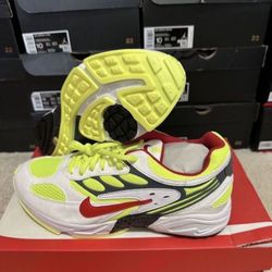 Nike Air Ghost Racer Retro Neon Yellow AT5410-100 Size 8.5 Brand New 