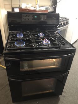 Black Double Gas Stove