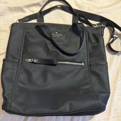 Kate Spade Nylon Backpack/Tote - Black
