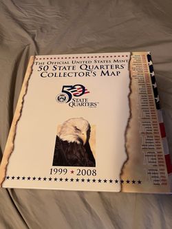 50 State Quarter Collector Map Book
