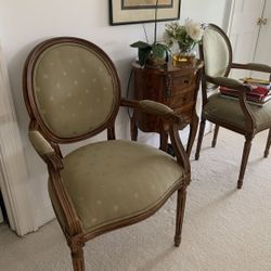 Ethan Allen Upholstered Armchairs (2) $179 Each