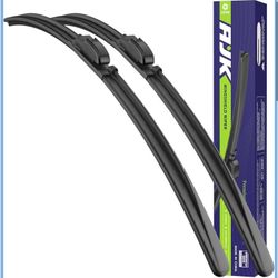 AJK Front Windshield Wiper for Jeep Gladiator 2020 2021 2022 2023 2024, Original Equipment Window Wipers Blades, Conventional, Vehicle Specific Fit, P